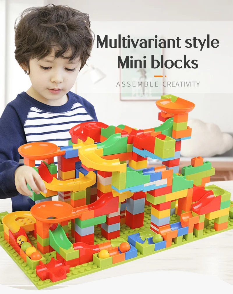 Новинка 165 шт-330 шт маленький размер мраморные строительные блоки Совместимые Игрушки Строительный набор блоков, игрушки для детей