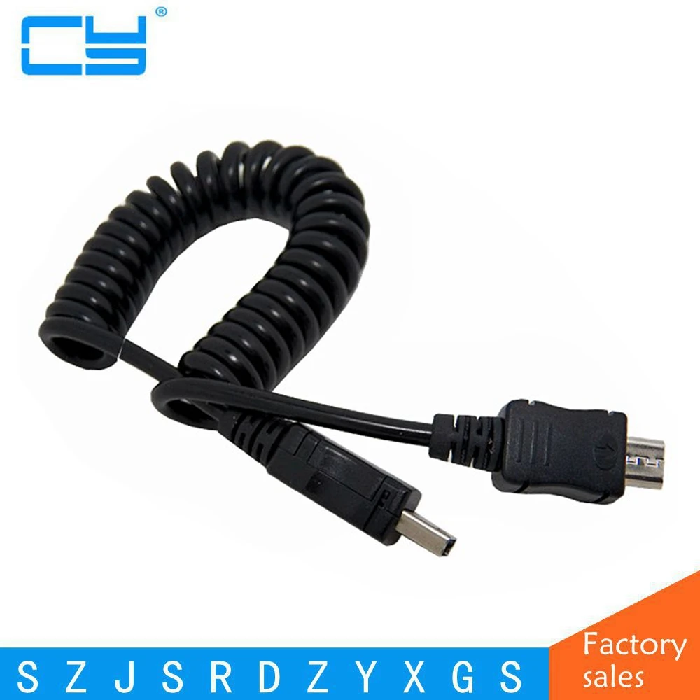 New 3FT 1M Spring Coiled Micro USB B to Mini USB 5 Pin Male Adapter