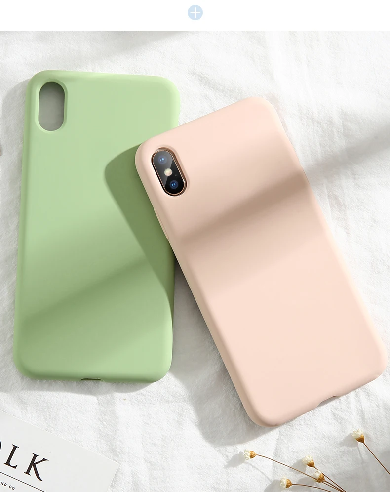 Официальный чехол для iPhone X XS MAX XR 7Plus жидкий силиконовый чехол для iPhone 7 8 6 S 6 S Plus Полные Защитные чехлы