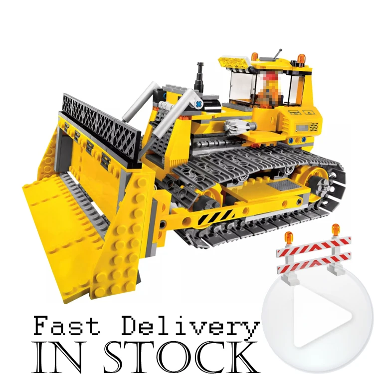 

LEPIN City 02074 394PCS City CONSTRUCTION BULLDOZER Dozer Building Blocks Bricks enlighten toys for Kids Compatible with 7685