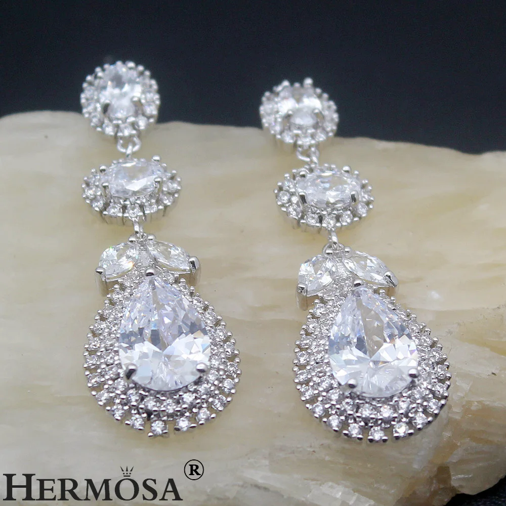 Женский ювелирный комплект из колье и серёг серебра 925 пробы|necklace earring set|earrings