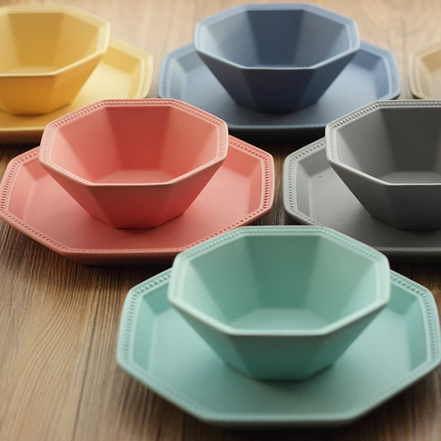 2 Sztukzestaw Nowoczesny Kolorowe Ceramiczne Zestaw Obiadowy