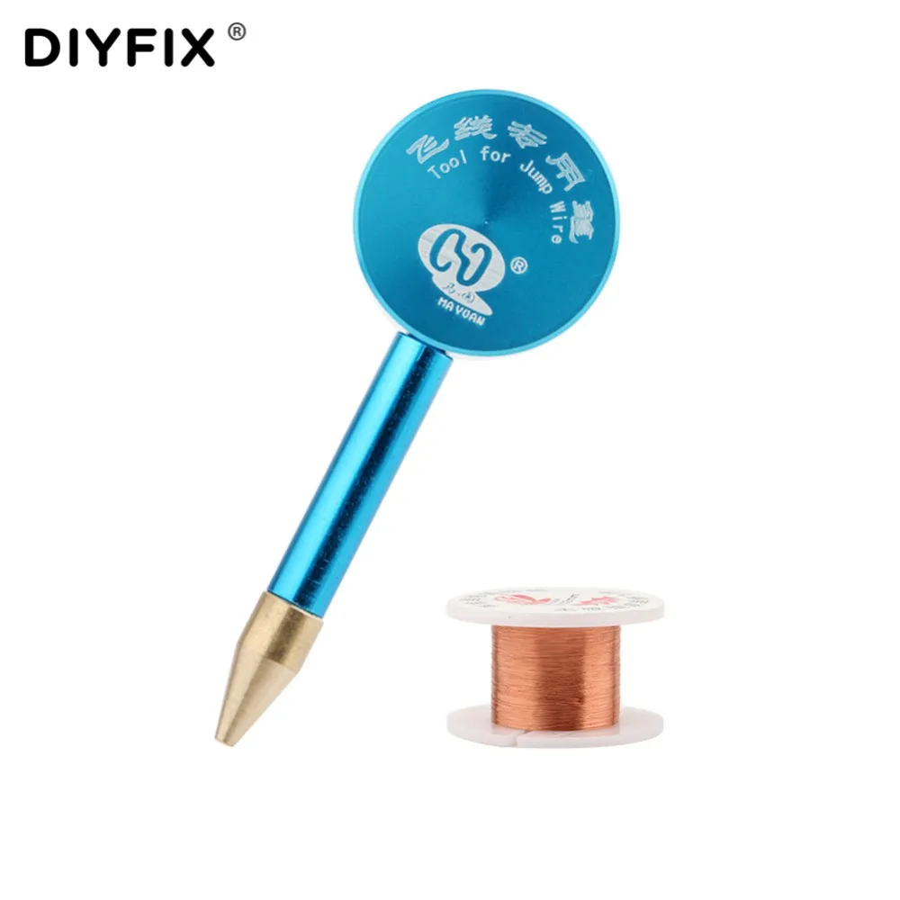 

DIYFIX Insulation Jump Wire for iPhone Fingerprinter Senso Box with 0.02mm Fly Line PCB Link Wire Mobile Phone Welding Tools Set