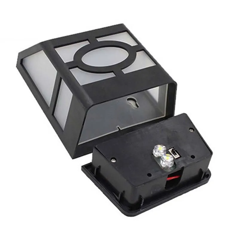 Solares à Prova Lâmpadas de Luz Iluminação do Jardim ao ar Latern Água Levou Parede Livre Quintal Caminho Cerca Lâmpada Luz Quente 4 Pcs d' 9 China outdoor garden lights Suppliers