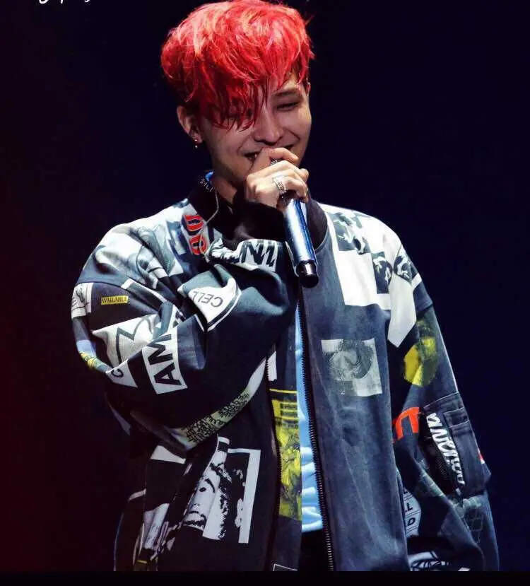 

kpop BIGBANG South Korea ulzzang GDragon with the head wind BF Harajuku graffiti letters baseball coat lovers hoodie sweatshirt