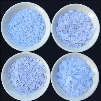 

Solid White Color 3mm 4mm 5mm 6mm Flat round loose sequins Paillette sewing Wedding craft,Women Clothings DIY Accessories