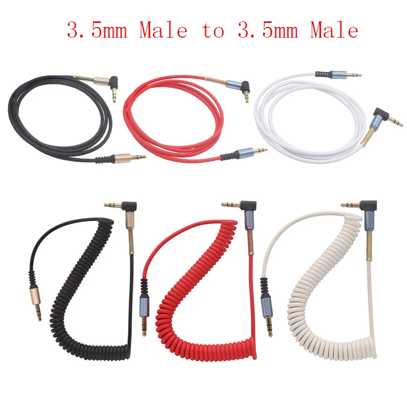 

3.5mm Retractable Audio Cable Male to Male / Female Stereo Aux Cable for Car Headphone Speaker Gold Plated 3.5mm Spring Line
