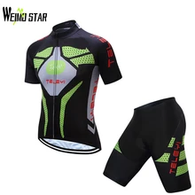 Weimostar Лето Для мужчин Велоспорт Джерси велосипед Мягкий нагрудник Шорты для женщин Велосипедный Спорт короткий рукав Велосипедная форма недорогая одежда из Китая S-4XL