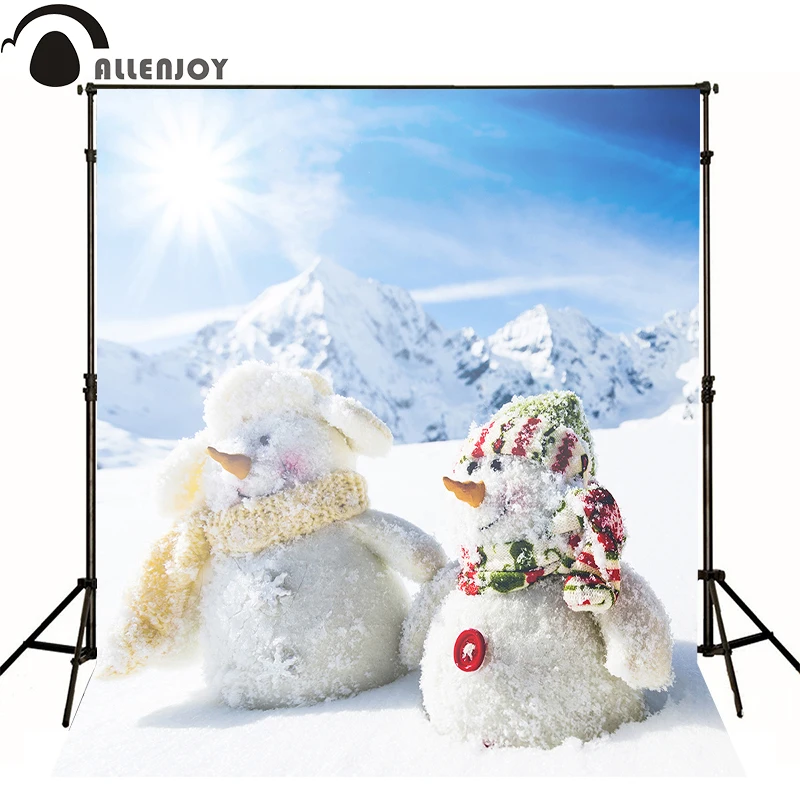 Allenjoy Профессиональный фон для фотосъемки Снеговик зимний солнце новорожденный