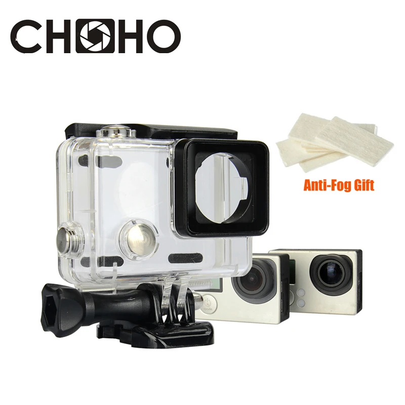 

Waterproof Case 45M Diving Sports Housing Box + Anti-Fog for GoPro Hero 3+ 4 Camera Action Go Pro Accessories