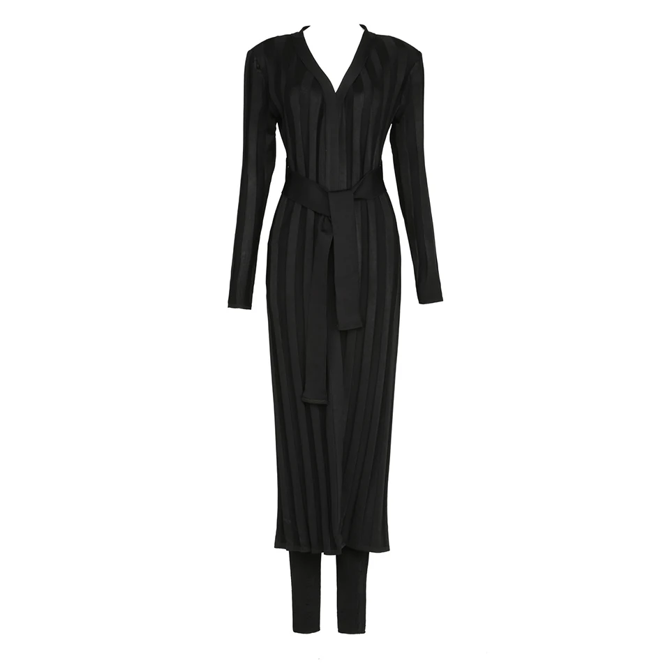 Robes Abricot Gris 2017 Deux Femmes Party Veste Longues Celebrity Automne Définit Manches Nouveau Clubwear Set Manteaux Pièces Noir qqxTpO6