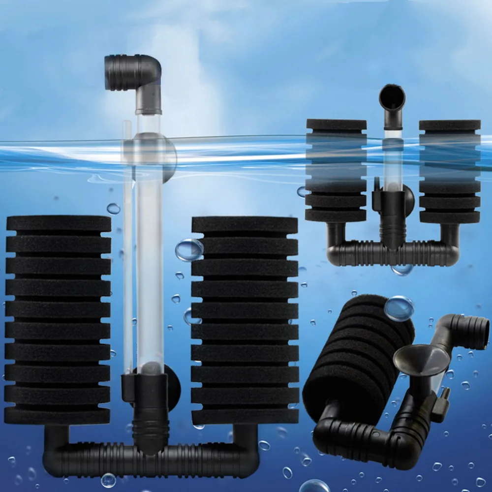 

New Practical Aquarium Biochemical Sponge Filter Fish Shrimp Tank Air Pump Drop Shipping