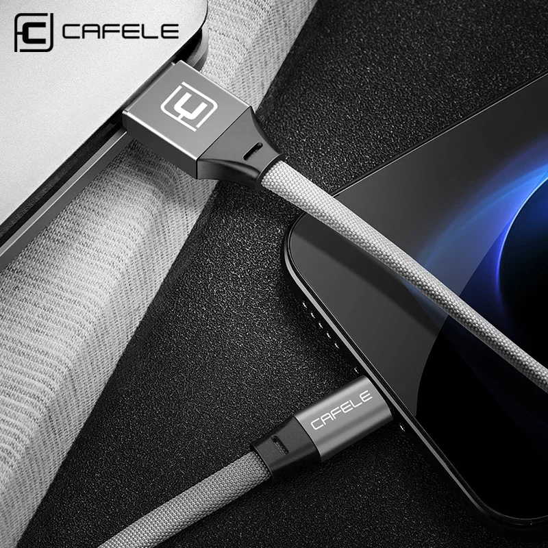 CAFELE Кабель Micro-Usb для samsung huawei Xiaomi Android телефоны ткань Вязание Usb зарядный кабель для передачи данных 5V 2.1A