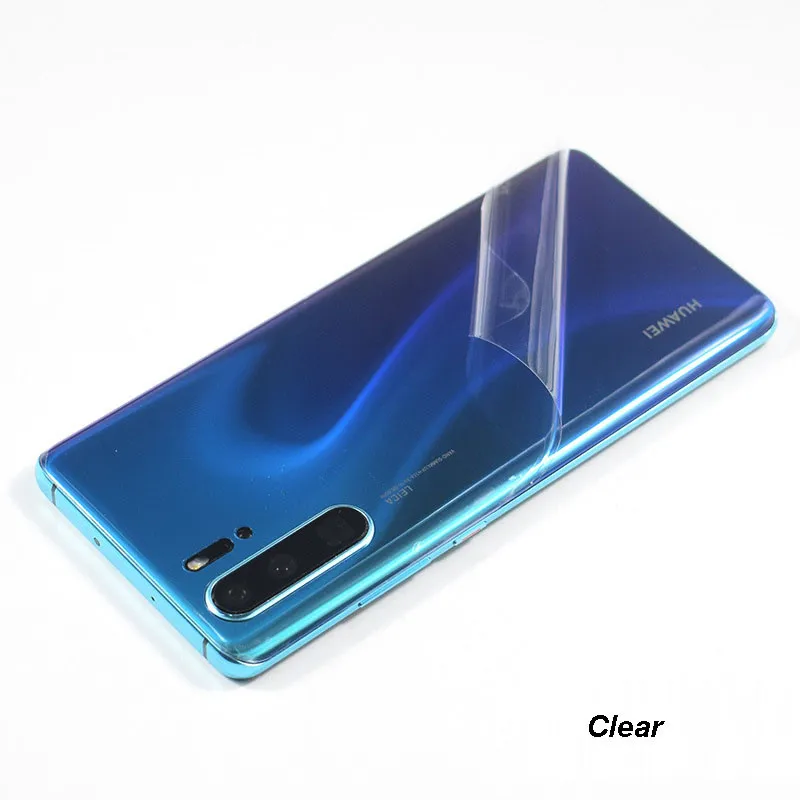 3D карбоновая пленка для телефона наклейка для HUAWEI P30 Pro P20 Lite mate 20X20 Pro HONOR 8X9 10 Lite V10 - Цвет: Clear