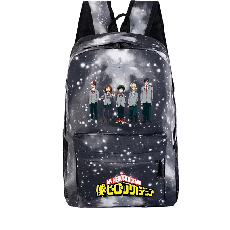 My Hero Academy Galaxy холщовый рюкзак с принтом рюкзак для путешествий Аниме Косплей школьные сумки Женский рюкзак для ноутбука Rugzak - Цвет: 3