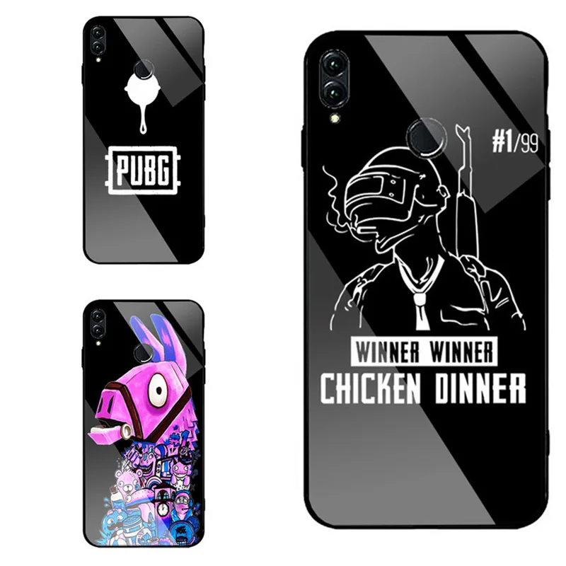 

Glass Case For Xiaomi Mi 8 9 SE 6X Pocophone Mi max 3 Tempered Glass Case For Redmi Note 7 3 5 Pro Plus 6A game pubg Cover
