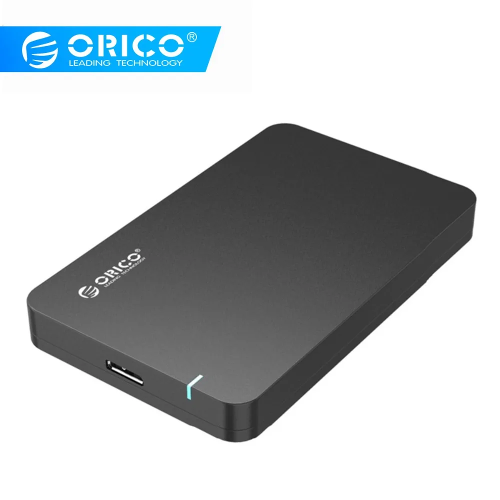 ORICO 2,5 SATA3 к USB3.0 MICROB жесткий диск коробка SSD HDD внешний корпус Чехол Поддержка 5 Гбит/с UASP инструмент бесплатно Портативный 9,5 мм