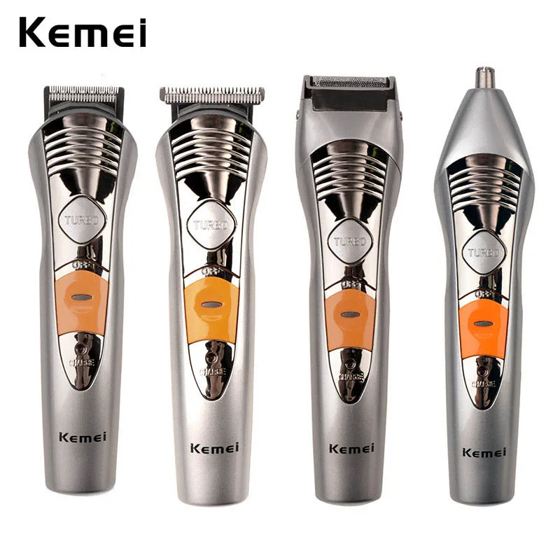 Pаспродажа Kemei 7 в 1 водостойкая электрическая машинка для стрижки волос наборы перезаряжаемый триммер для волос Мужчины Электробритва триммер для бор...