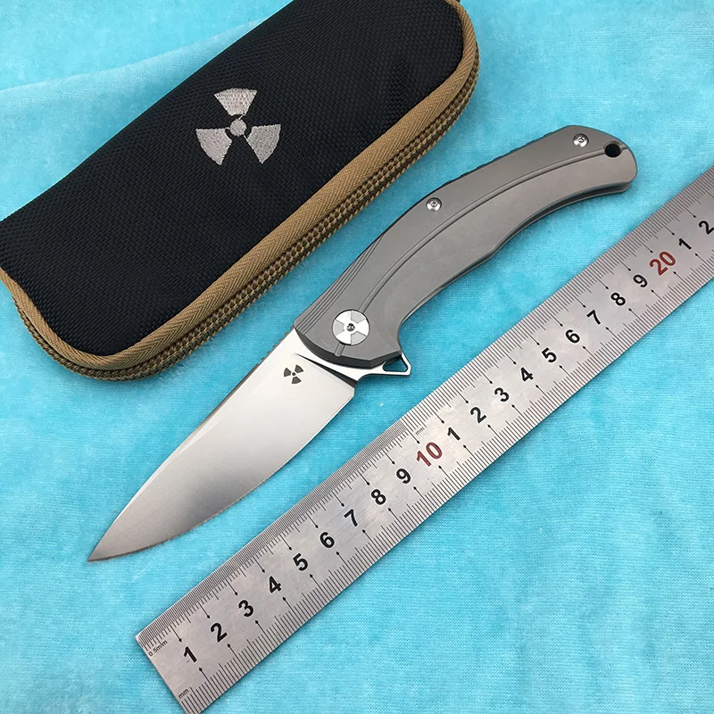 Складной нож LEMIFSHE JK3215 резец из титанового сплава со стальным лезвием D2 для улицы