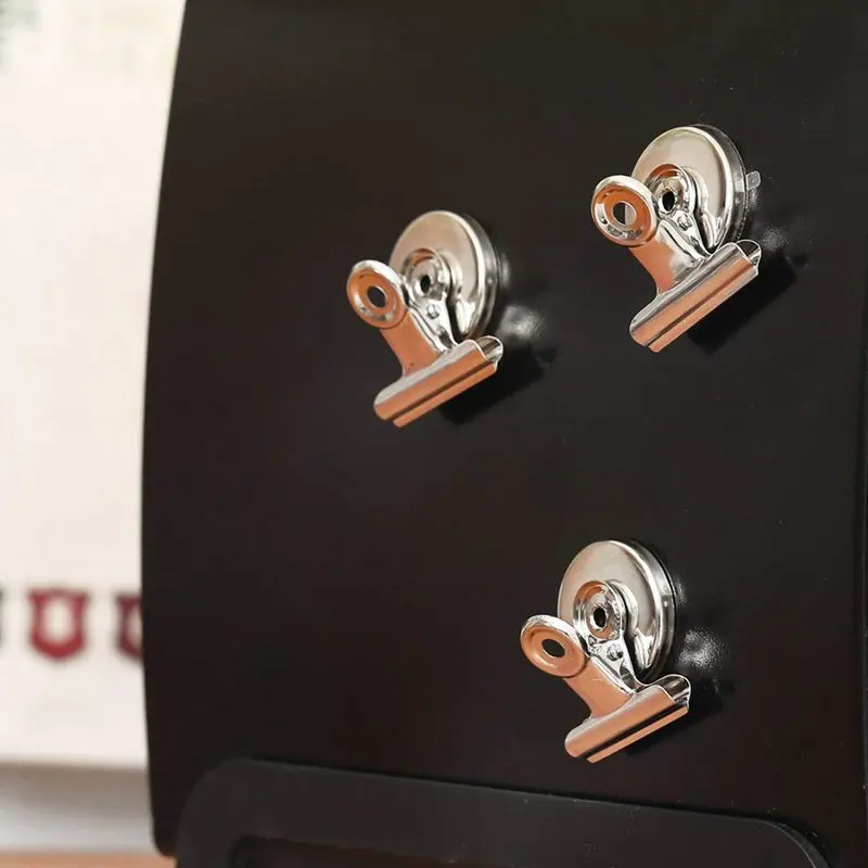 Сильные магнитные зажимы-Сверхмощный магнит холодильника Clips-31mm с широкими царапинами безопасные магниты лучше всего подходят для дома