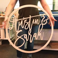 Свадебный знак имени, пользовательский знак имени, каллиграфия знак имени, свадебный фон Декор стены, круговое свадебное оформление