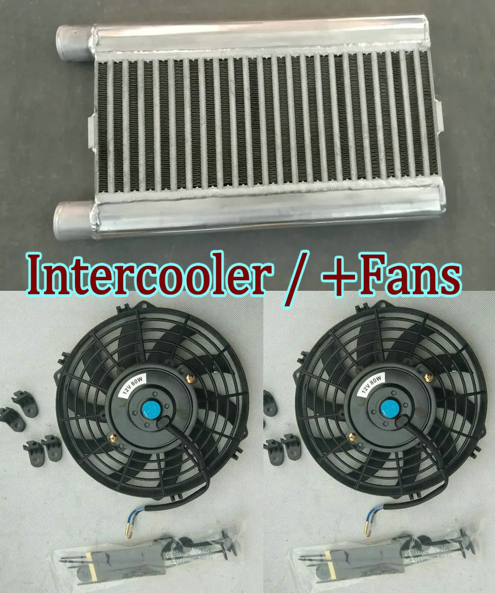 

Aluminum Intercooler + Fan For 1986-1990 Ford Escort Mk4 MK IV RS Turbo 1.6 L S2 Airtec Single Pass Alloy Kit RST