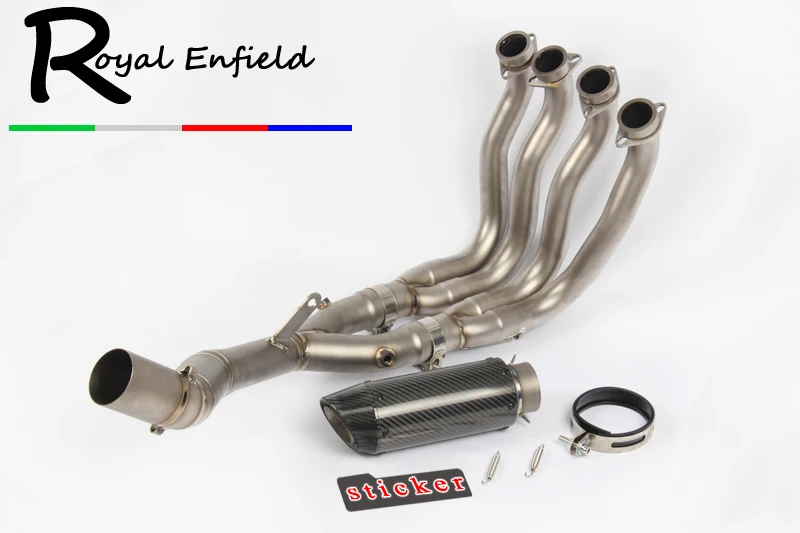 

Full Sysem Motorcycle Exhaust Carbon Fiber titanium alloy Muffler Set With Link Pipe Tube For YAMAHA R1 YZF 2015 2016 2017