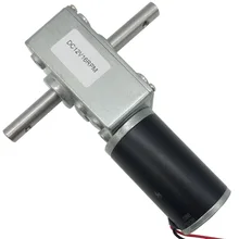 O verme alto do torque do eixo dobro alinhou o motor 24v 12 volts 5-470rpm que trava a velocidade ajustável invertida para a cremalheira de secagem automática