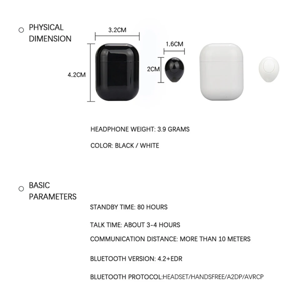 16 OASION wireless bluetooth headset mini Bluetooth earphone for phone In-ear wireless headphone with microhpone Handsfree earbuds