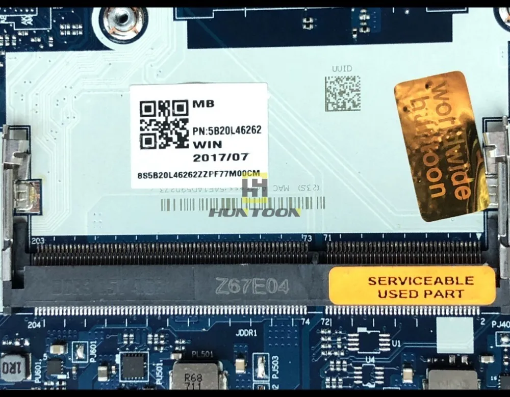 Высокое качество FRU: 5B20L46262 для Lenovo 100 15ACL материнская плата ноутбука CG521 NM A841 A6 7310U