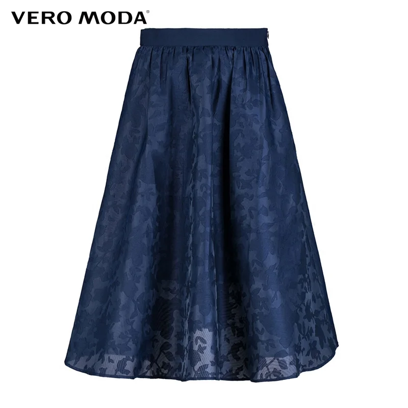 VERO MODA бренд 2018 Новый офис леди стиль аппликации невидимый молнии A Line женские