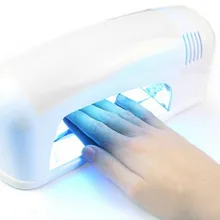 9 Вт Белый УФ-гель для дизайна ногтей отверждения лампа Сушилка светильник ЕС/США штекер 8272