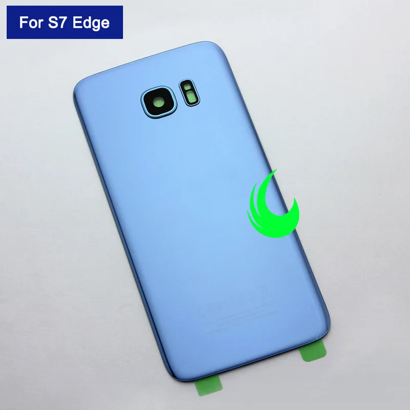 Задняя крышка батарейного отсека для samsung Galaxy S7 Edge G935 Задняя стеклянная крышка корпуса для samsung S7 Edge Задняя стеклянная крышка с объективом камеры