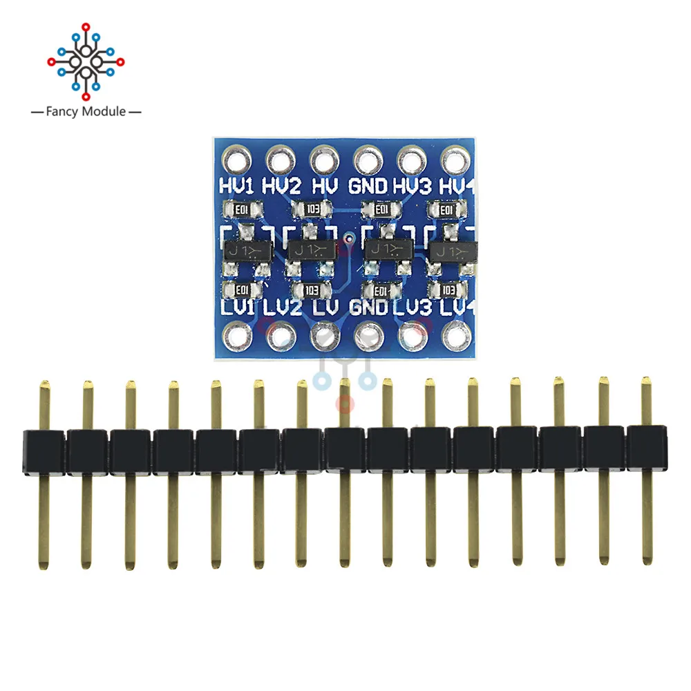 10 шт IIC I2C логический уровень конвертер Би-Плата управления Модуль 5 V 3,3 V DC модуль для Arduino с контакты Высокая Низкая Напряжение