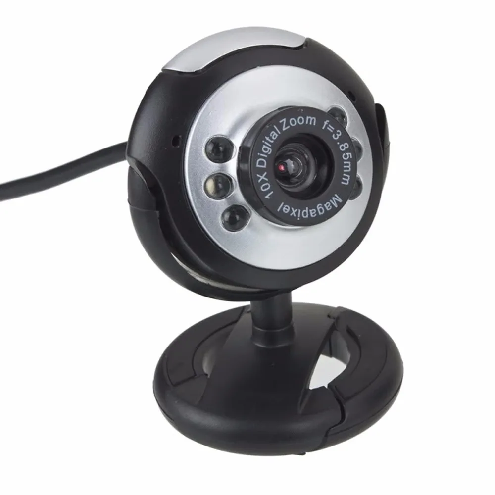 Arrival Webcam Web Cam Camera 1.3 Mega USB 6 LED for PC