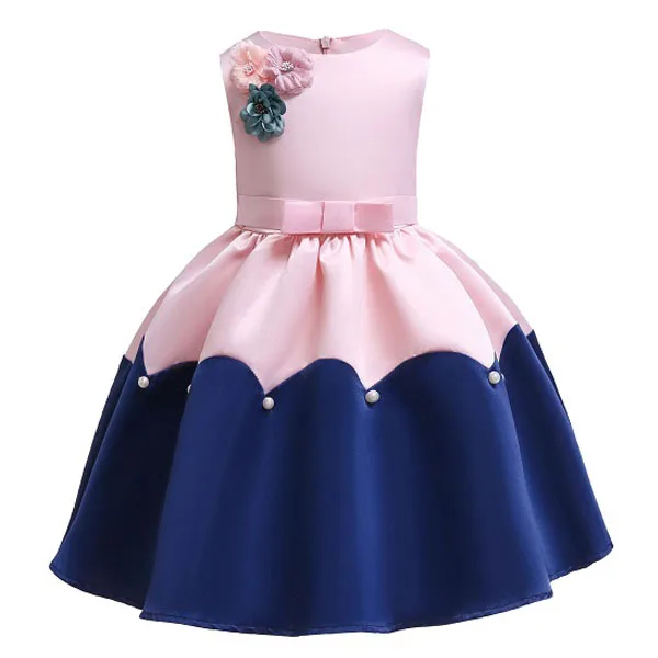 

Kids Dresses For Girls 2019 Hot Flower Girl Princess Dress Gown Sleeveless Girls Dress For Wedding Party 2-10Yrs Girls Clothes