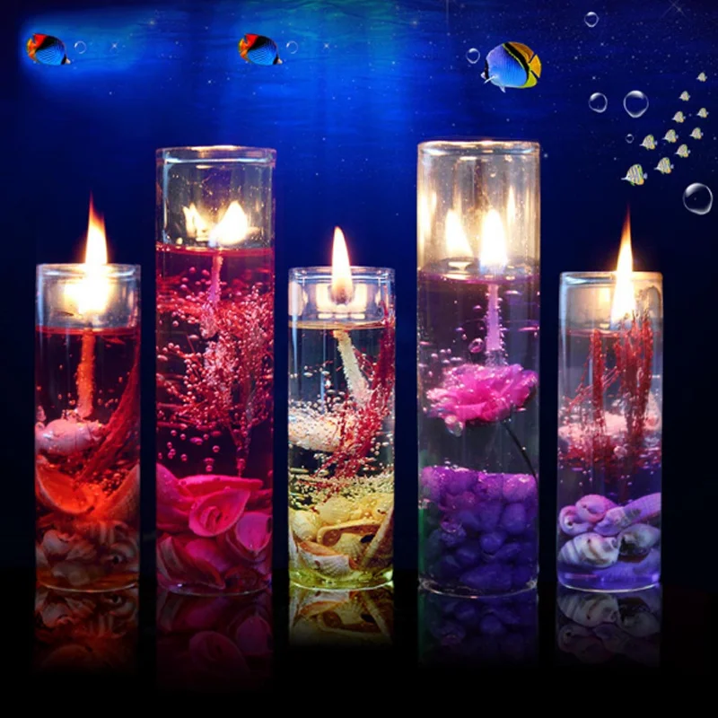 

1pc Ocean Shells Valentines Scented Jelly Candle Aromatherapy Smokeless Art Candles Home Decoration Accessories Craft Tools