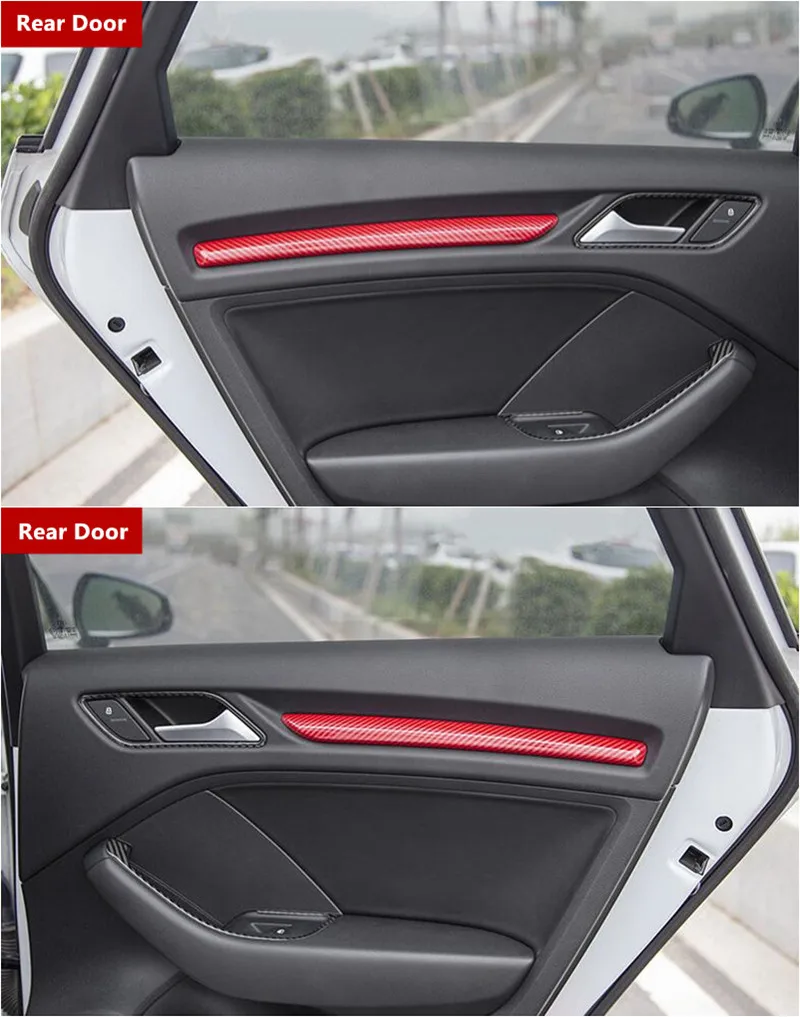 Rot Center Console Dashboard Trim Streifen ABS Auto Tür Dekoration