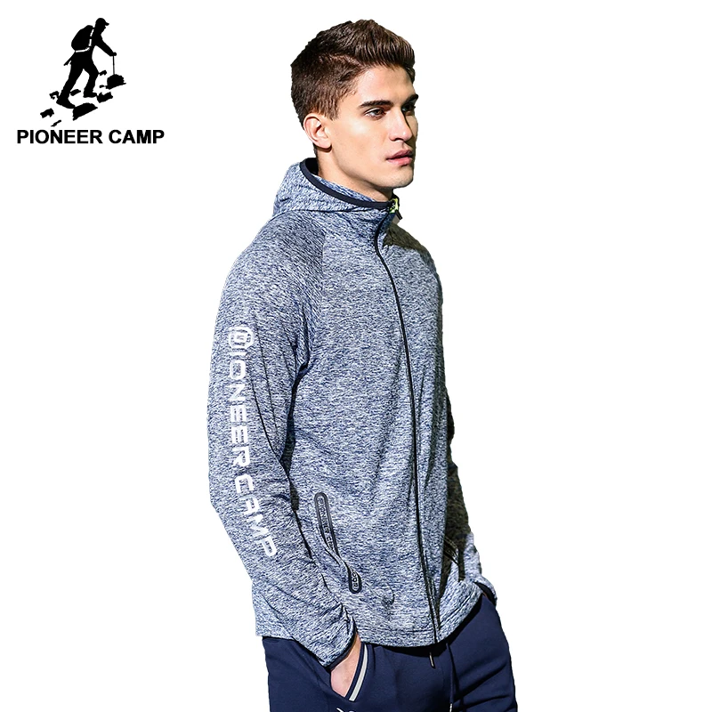 Goedkoop Pioneer Kamp nieuwe lente jas jas mannen merk kleding mode hoodie jas mannen top kwaliteit stretch casual overjas AJK705084
