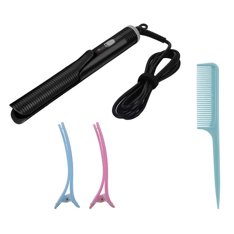 

2 in 1 Hair Curler Hair Straightener Fast heating 3D floating Intelligent Thermostatic Ceramic Flat Iron Hair Styling Tools P40