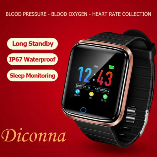 

D28 Smart Watch Waterprof Blood Pressure Heart Rate Monitor Pedometer Sport Tracker Information Reminder Smart Bracelet