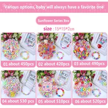 DIY Bracelet Beads Set Children Beaded Toys DIY Handmade Girls Handmade Wear Necklaces Bracelets Beads Educational Toys WithBox