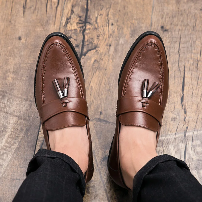 italian tassel business men shoes leather elegant formal dress flats designer office footwear luxury brand oxford shoes for men (21)