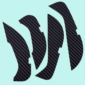 

CITALL 4pcs/set Front & Rear Carbon Fier Door Anti-Kick Pad Protection Mat Stickers Fit for Mercedes Benz E Class W213 2016-2018