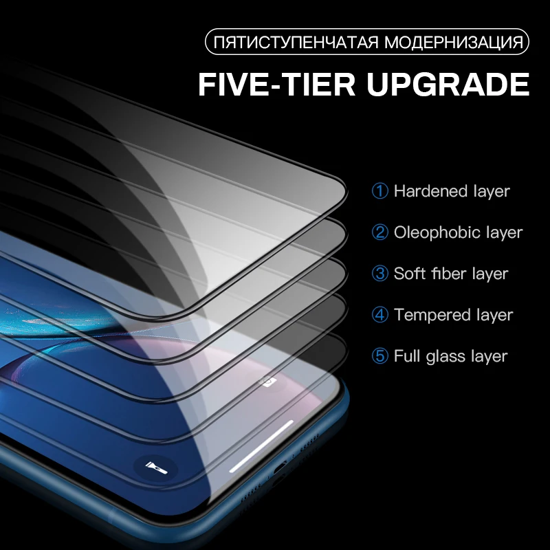 ESVNE 6D защитное стекло на айфон 6 6S 7 8 плюс XR X XS Стекло полное покрытие iPhone Xs Маx