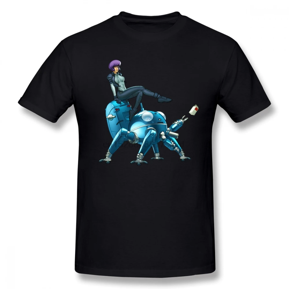 

Ghost In The Shell Men T Shirt Top Cheap Oversize Cotton Custom Short Sleeve Men Clothes 2019
