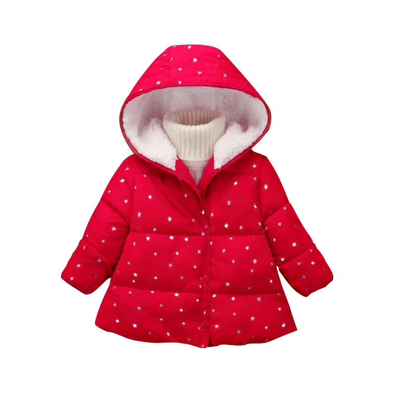 Kids Girl Winter Down Coat Toddler Warm Long Sleeve Outwear Fashion Boys Hooded Zipper Jacket 2-5Y Autumn Tops Children Clothes (2)