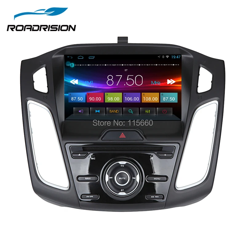 RoadRision 4 ядра 1024*600 автомобильный dvd плеер Android 6 0 радио для Ford Focus 3 2012 2013 2014 2015 с BT wi fi