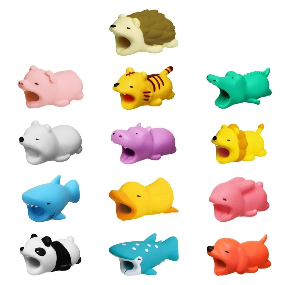 

Cable protector for iphone usb cable organizer chompers charger wire holder for iphone cable Cute Animal Doll Model dropshipping