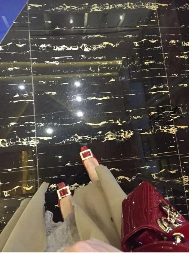 Kmeioo Classic Career Office Shoes Woman Square Toe Low Heels Women Fashion Loafers Slip-On Suqare Heels Woman Red Black Shoes